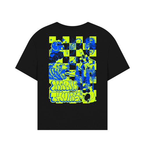 Black Printed T-shirt Back