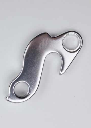 A silver Marin Bikes rear derailleur hanger