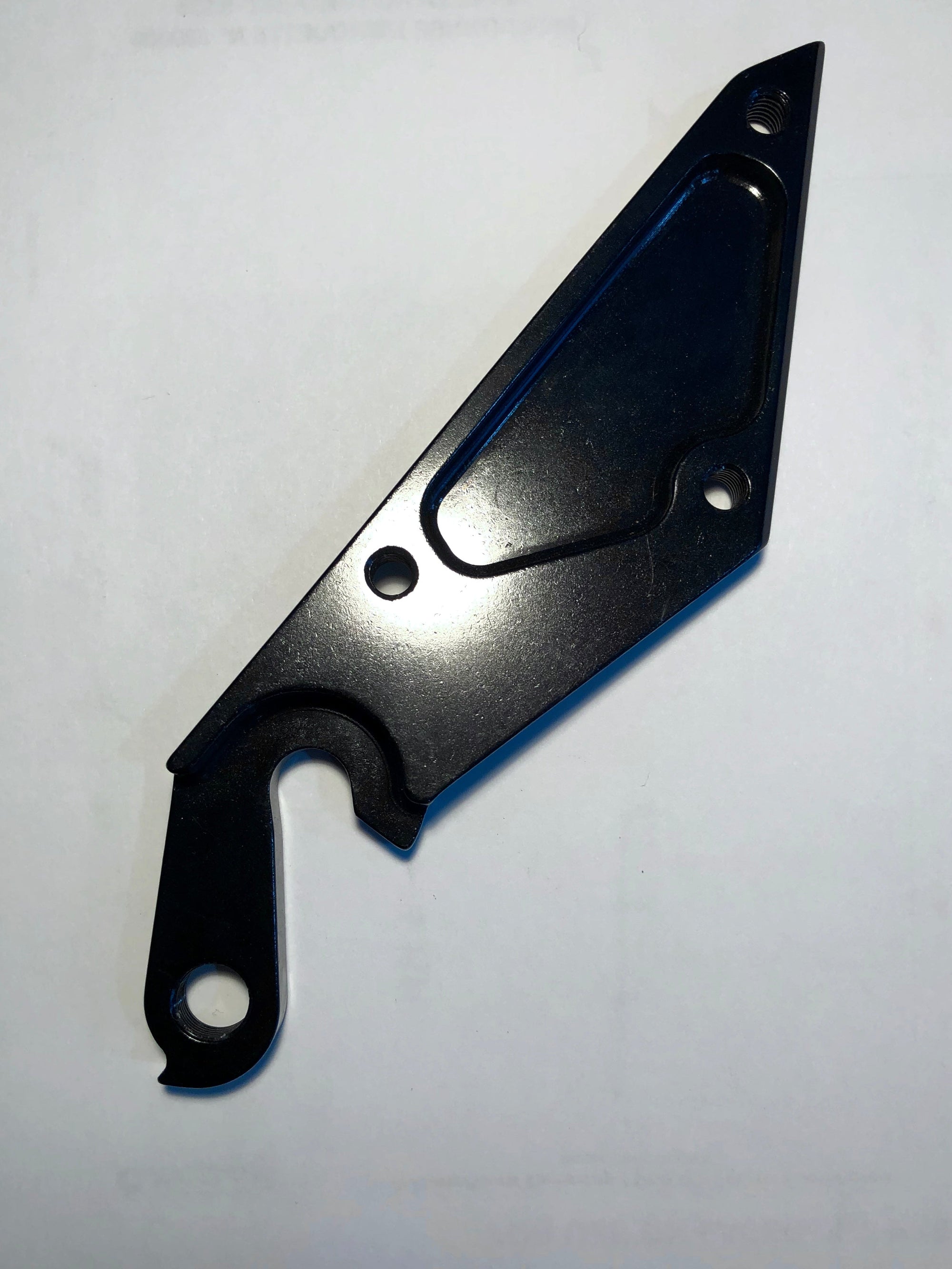 A black Marin Bikes rear derailleur hanger