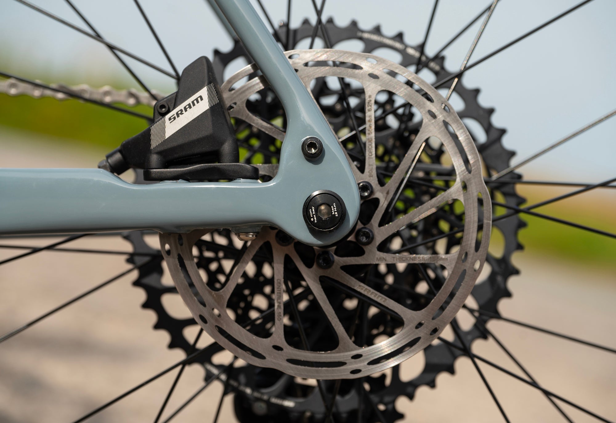 Marin Headlands rear brake and drop out detail