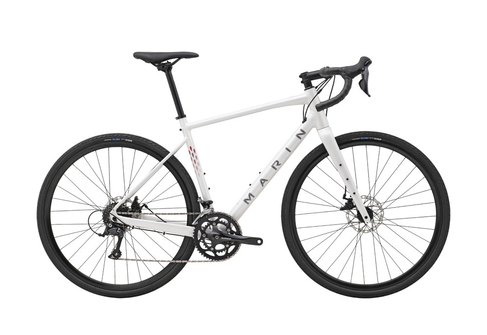 white gravel bike Gestalt 1 – Marin Bikes