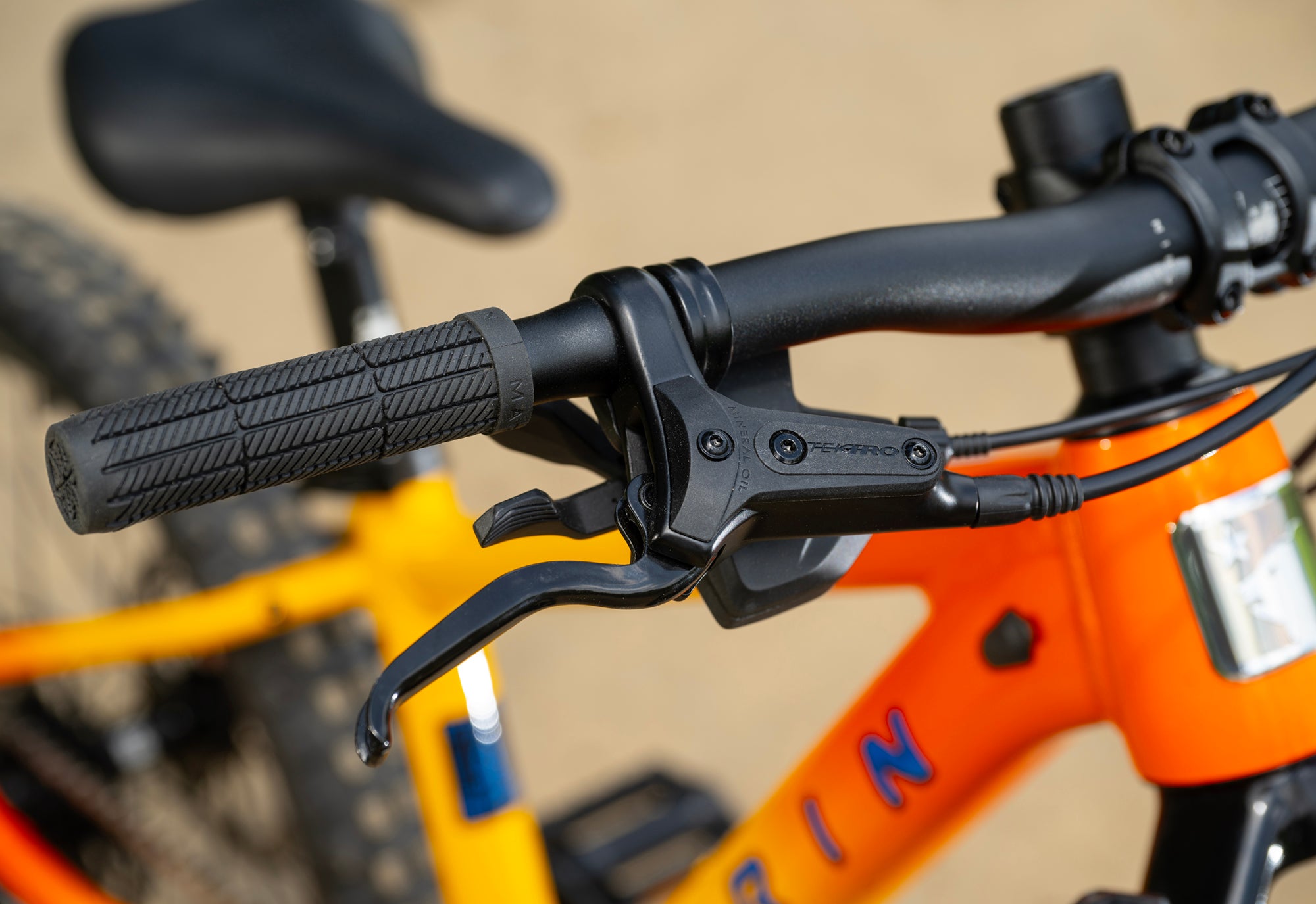 Marin San Quentin 20 24 grip and brake detail