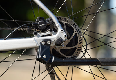 Marin Fairfax E rear drop out and kick stand detail