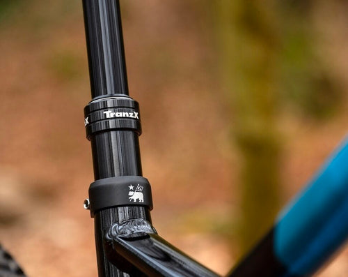 Detail image of dropper post on Alpine Trail E