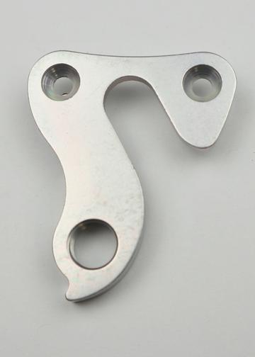 A silver Marin Bikes rear derailleur hanger
