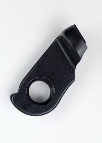 A black Marin Bikes rear derailleur hanger