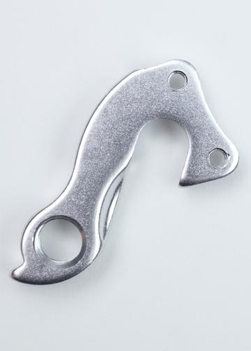 A silver Marin Bikes rear derailleur hanger