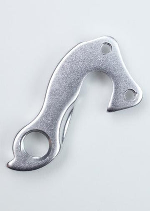 A silver Marin Bikes rear derailleur hanger