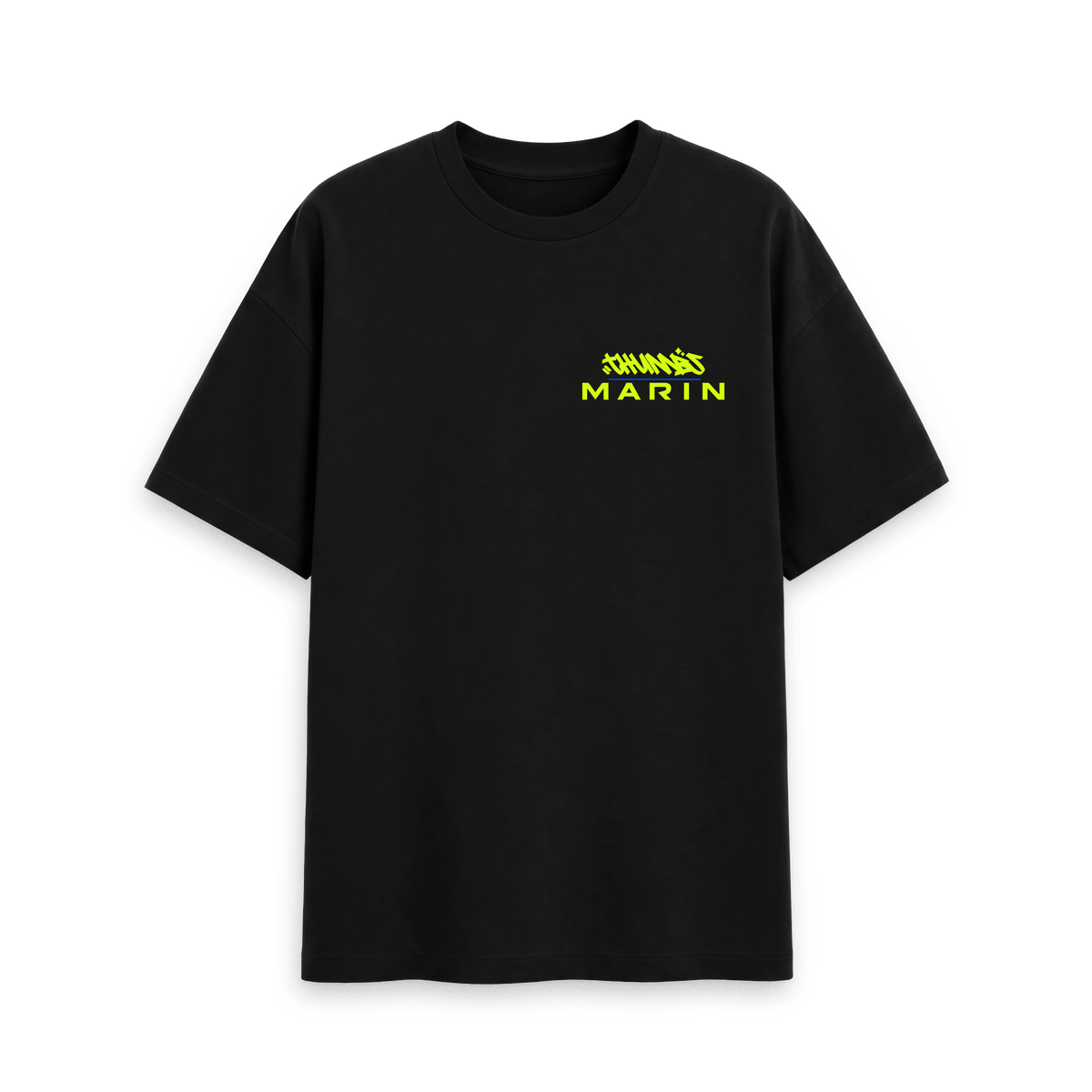 Black Printed T-shirt Front