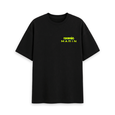 Black Printed T-shirt Front