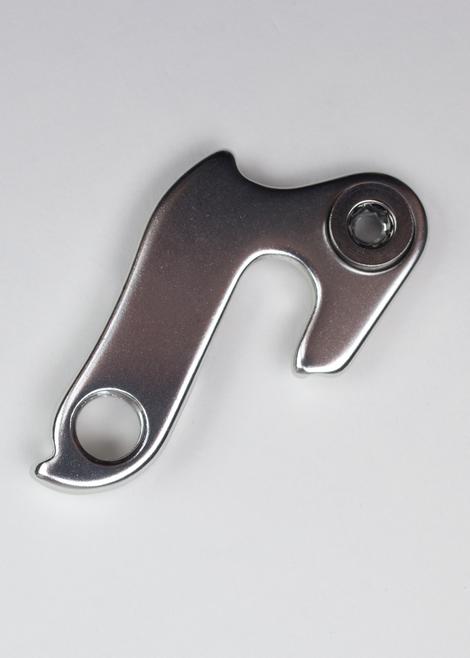 A silver Marin Bikes rear derailleur hanger