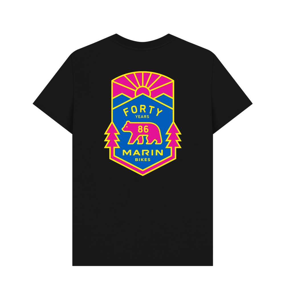 Black Printed T-shirt Back