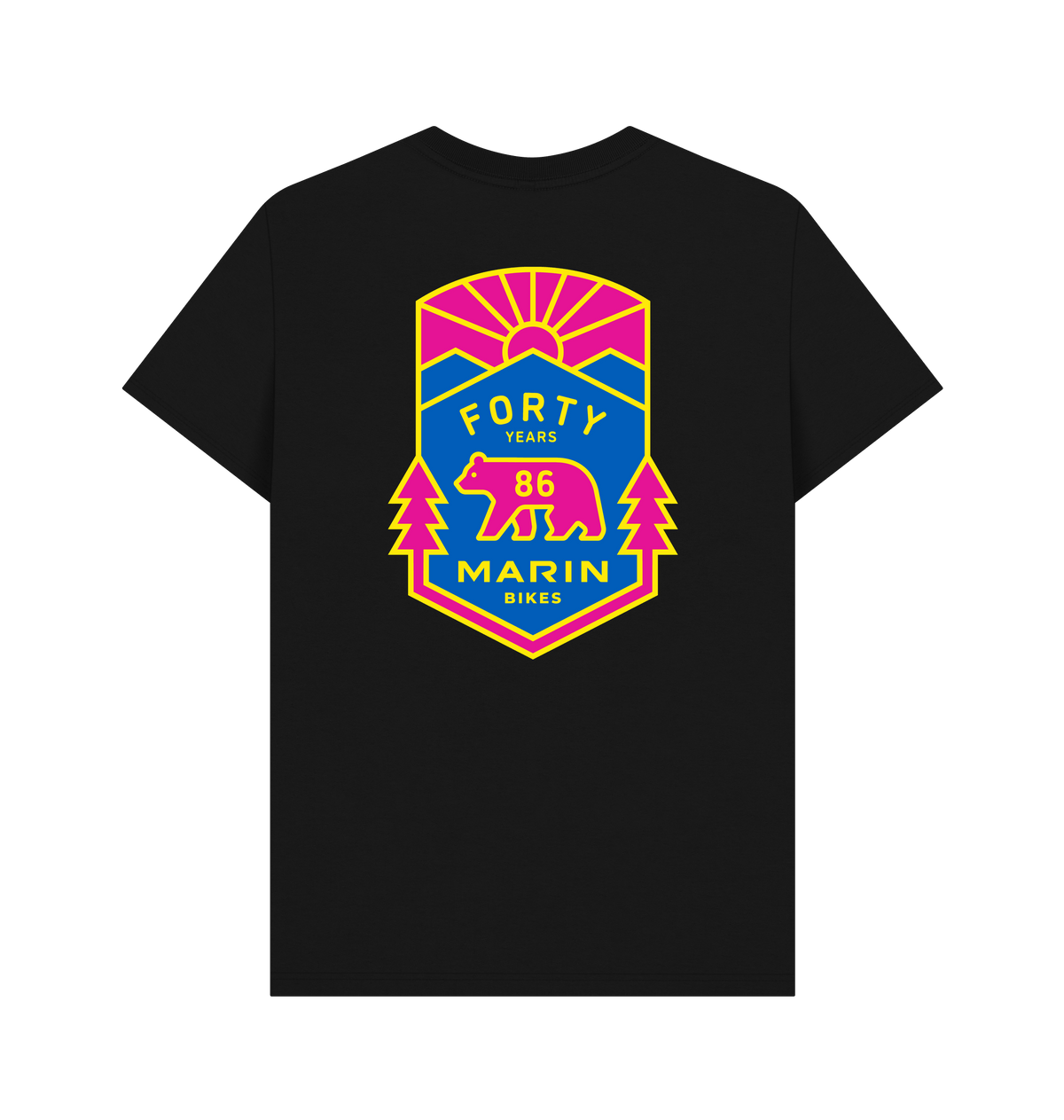 Black Printed T-shirt Back