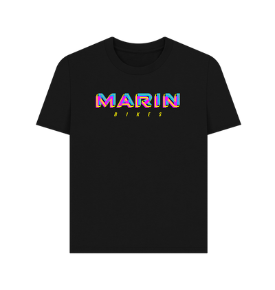 Black Printed T-shirt Front