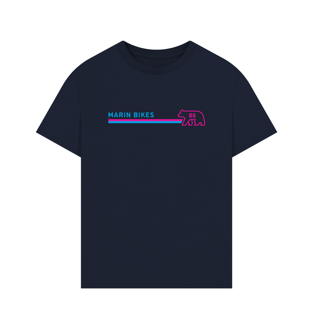 Navy Printed T-shirt Front