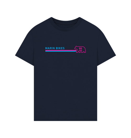 Navy Printed T-shirt Front
