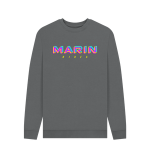 Slate Grey Printed Sweater Front