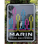 CMYK Metal Tacker Sign on black background