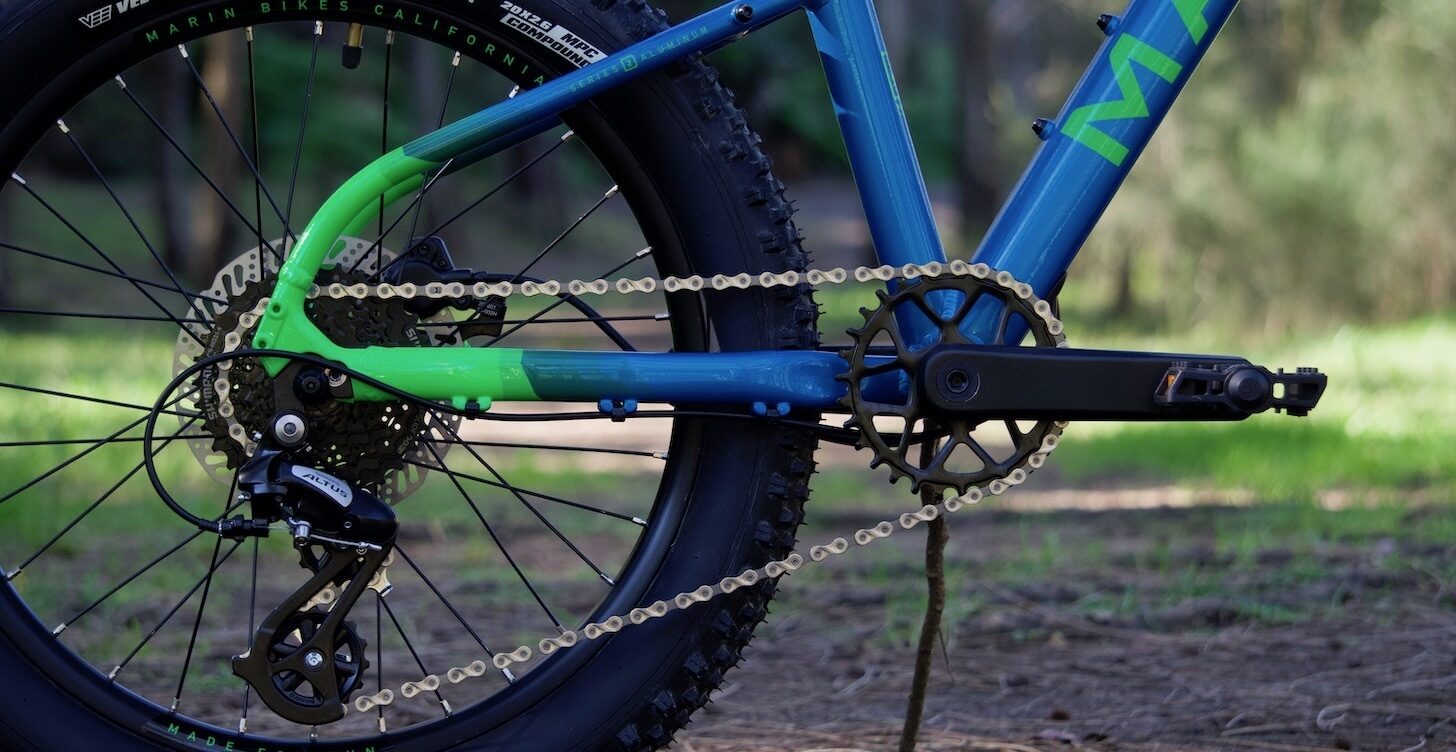 Marin San Quentin 20 drivetrain detail.