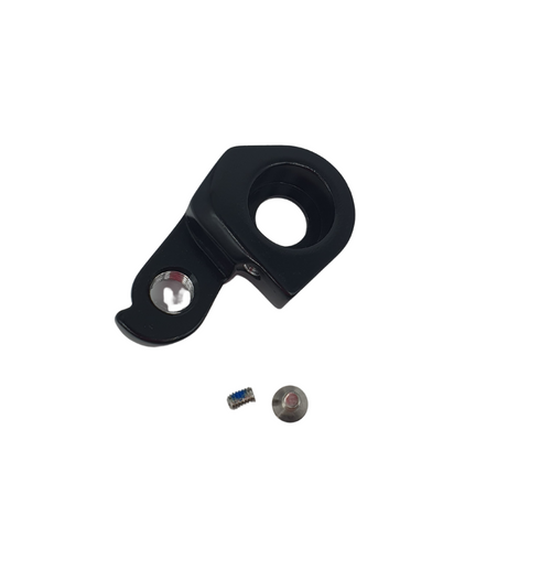 A black Marin Bikes rear derailleur hanger
