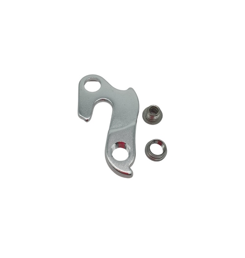 A silver Marin Bikes rear derailleur hanger