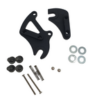 A black Marin Bikes rear derailleur hanger and rear wheel dropout system