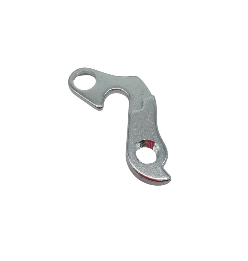 A silver Marin Bikes rear derailleur hanger