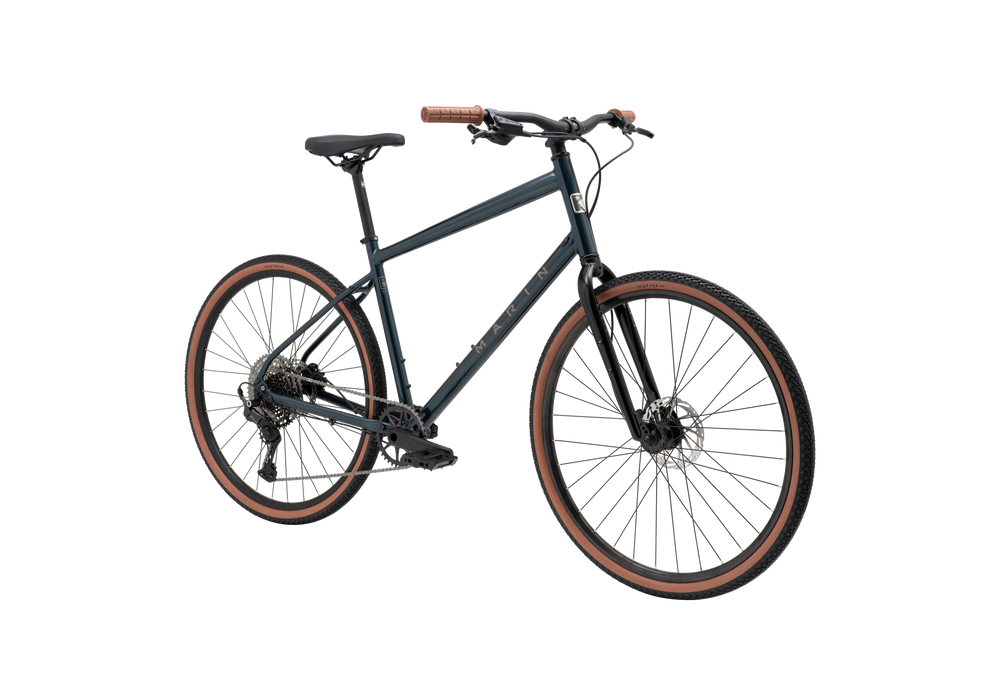 Black bicycle on a white background