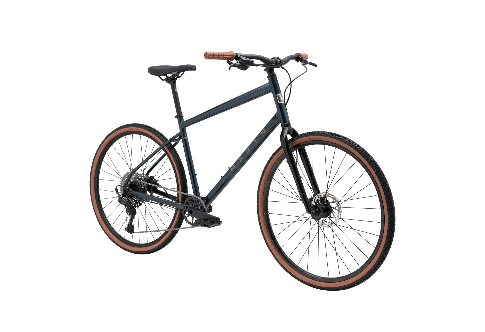 Black bicycle on a white background