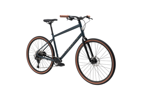 Black bicycle on a white background