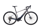 Gray electric bicycle on a white background