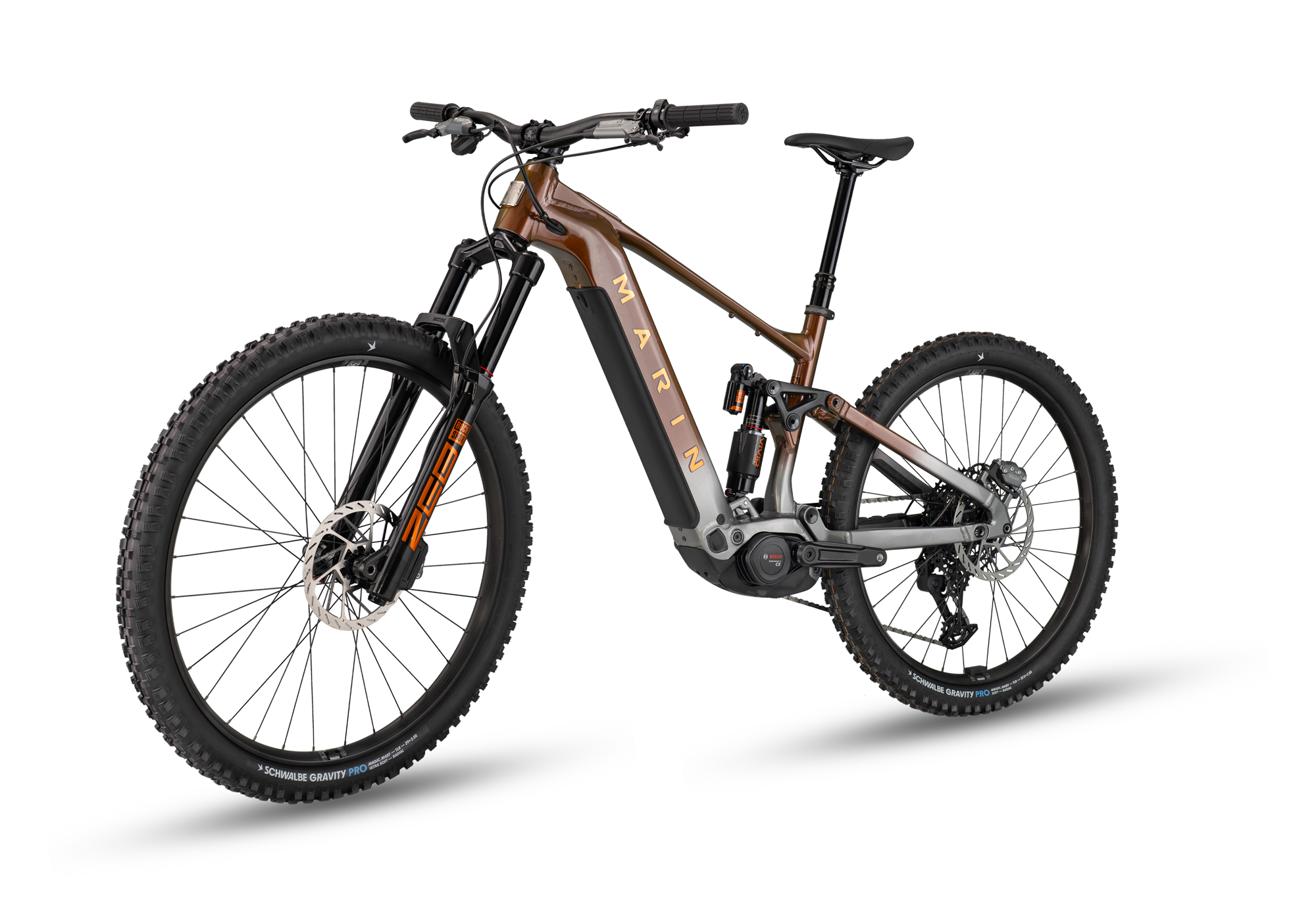 Electric bike on a white background