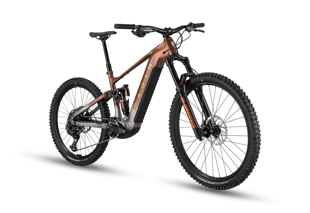 Electric bicycle on a white background