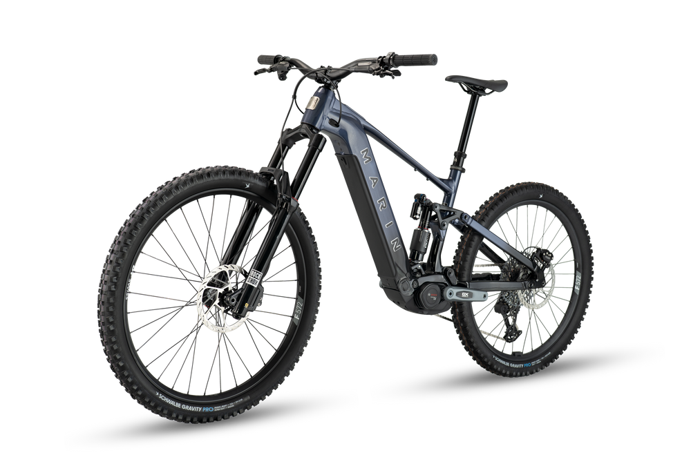 Black electric bicycle on a transparent background
