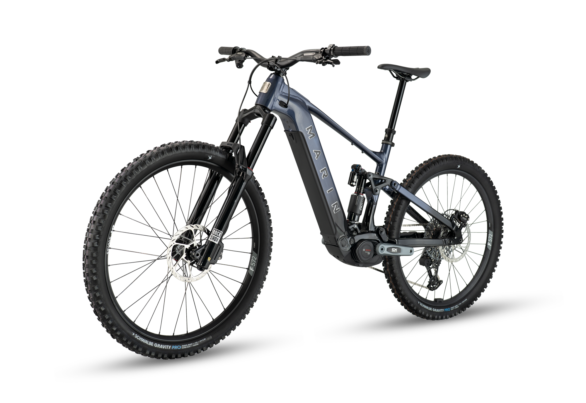 Black electric bicycle on a transparent background