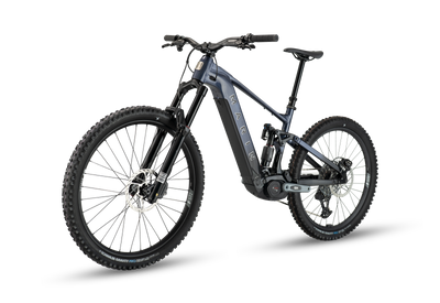 Black electric bicycle on a transparent background