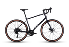 Black bicycle with brown tires on a white background