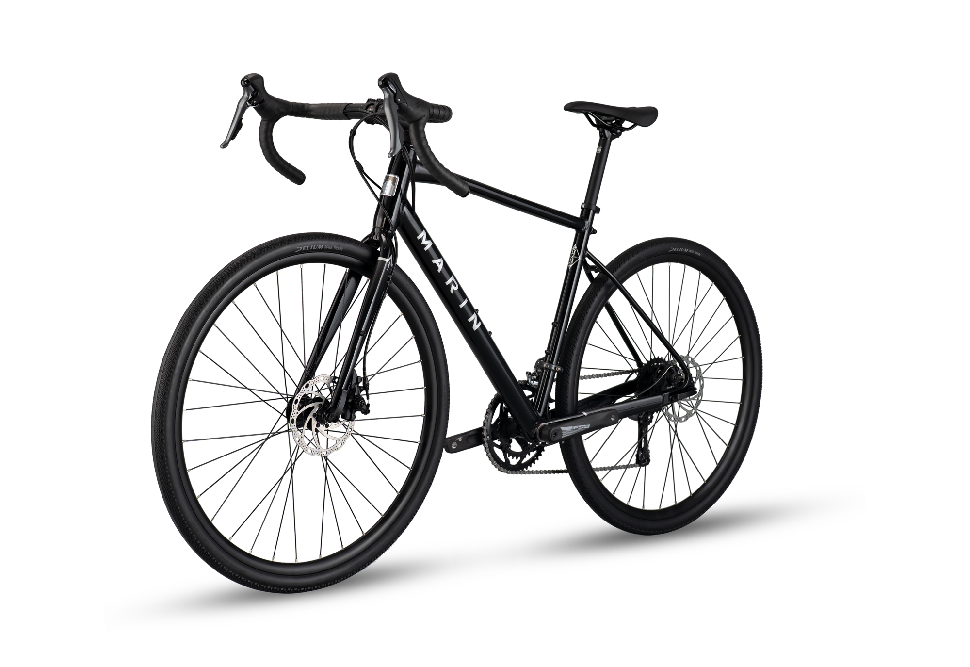 Black bicycle on a transparent background