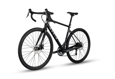 Black bicycle on a transparent background