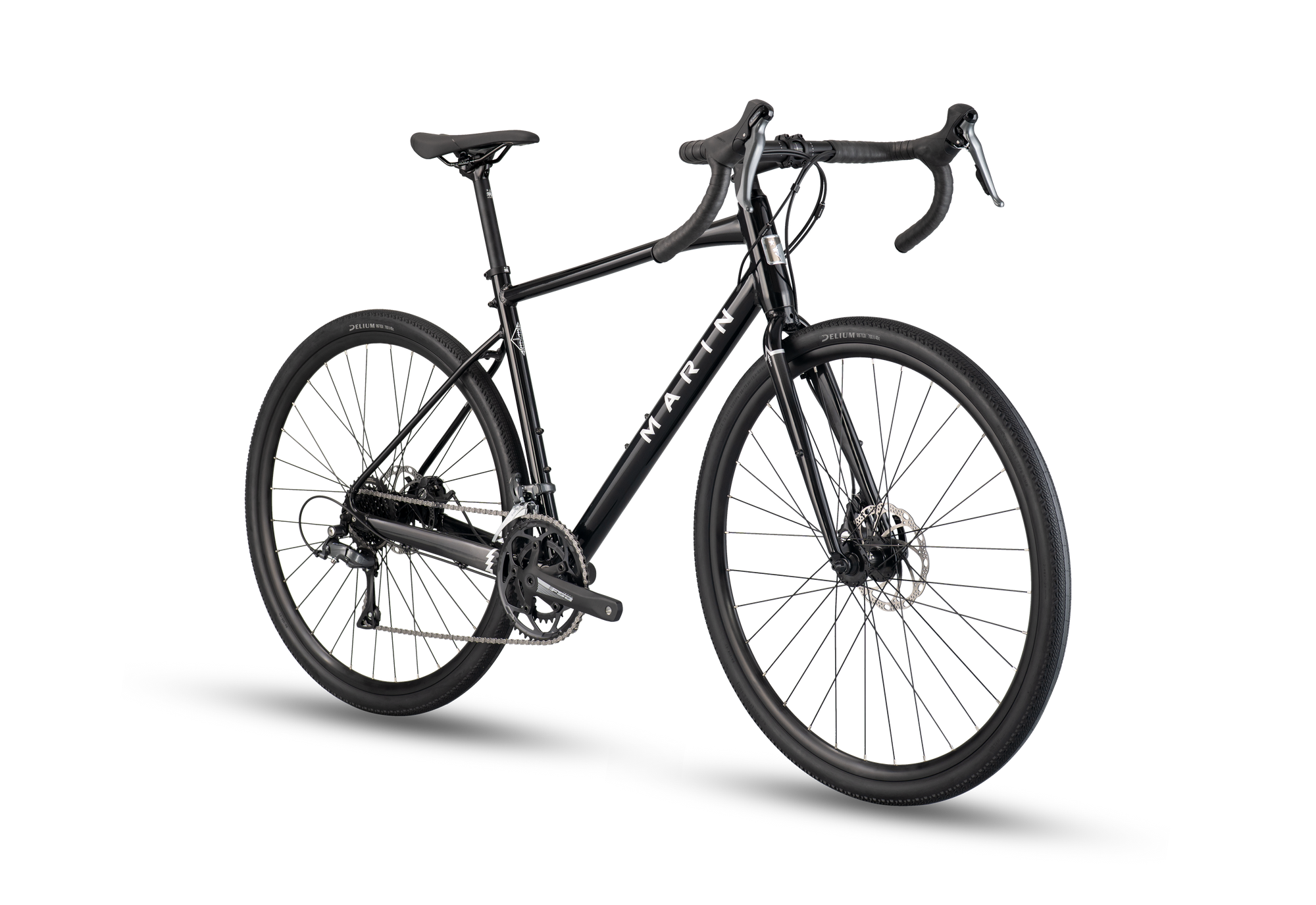 Black bicycle on a transparent background