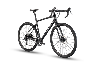 Black bicycle on a transparent background