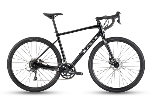 Black bicycle with decorative elements on a transparent background