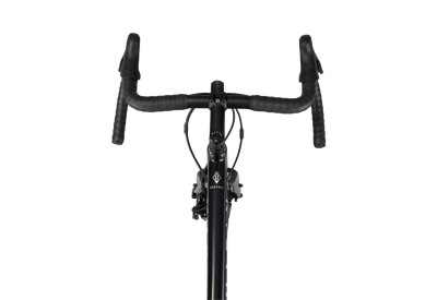 Cycling handlebar with stem on a transparent background