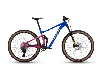 blue and pink mountain bike 
