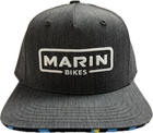 Gray cap with 'MARIN BIKES' logo on a white background