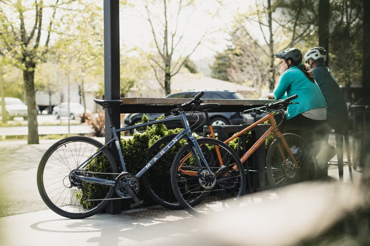 Couple stop for a coffee