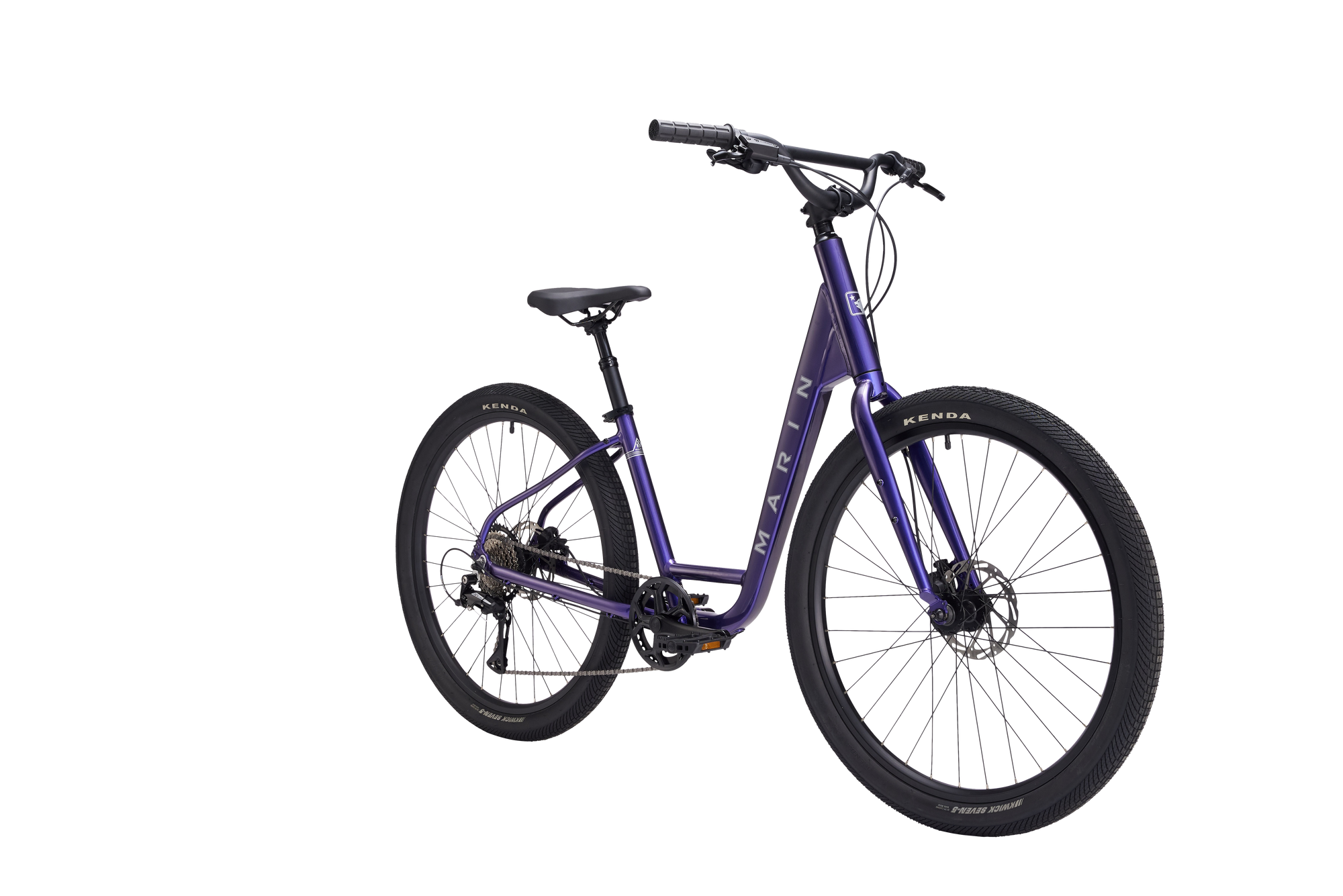 Purple bicycle on a transparent background