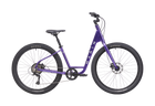 Purple bicycle with 'Marin' branding on a white background