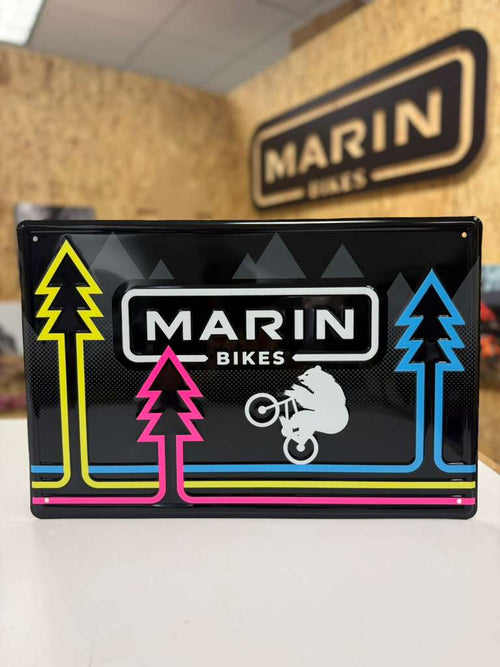 METAL TACKER SIGN WHEELIE BEAR