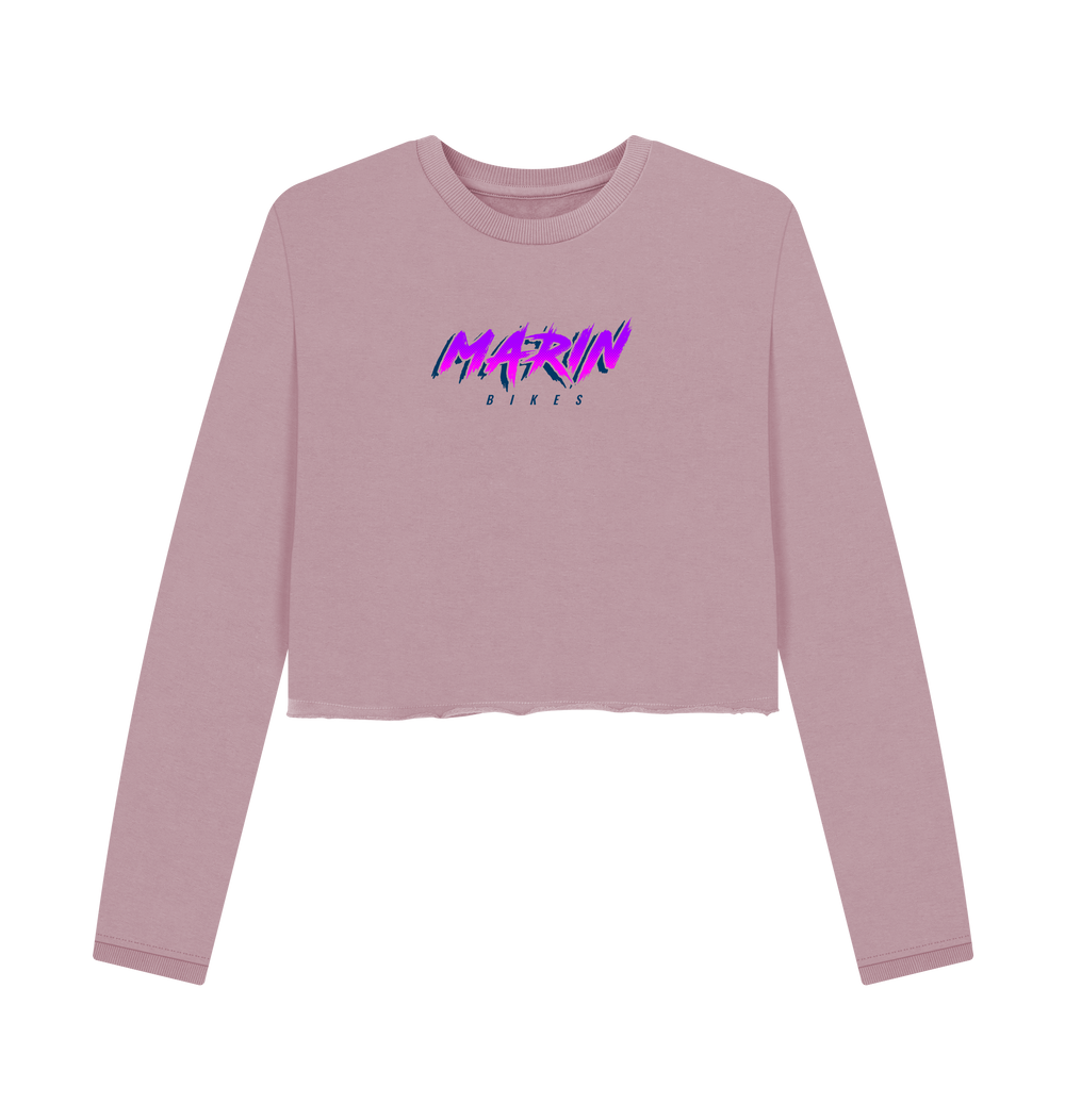 Mauve Printed Boxy Jumpers Front